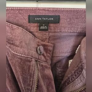 Ann Taylor Velvet Mauve Blush The Skinny Jeans High Rise 12
